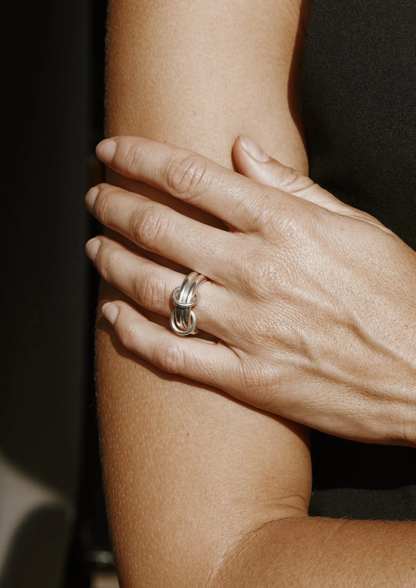 Kahekordne sõrmus - hõbe - Image 2